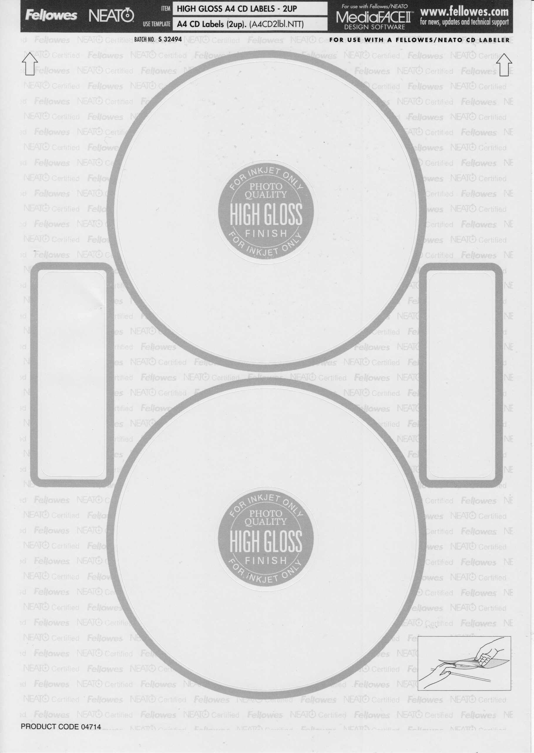 Tech Flashback: Fellowes Neato 2000 Cd Labeler Kit | Gough's Within Neato By Fellowes Cd Label Template