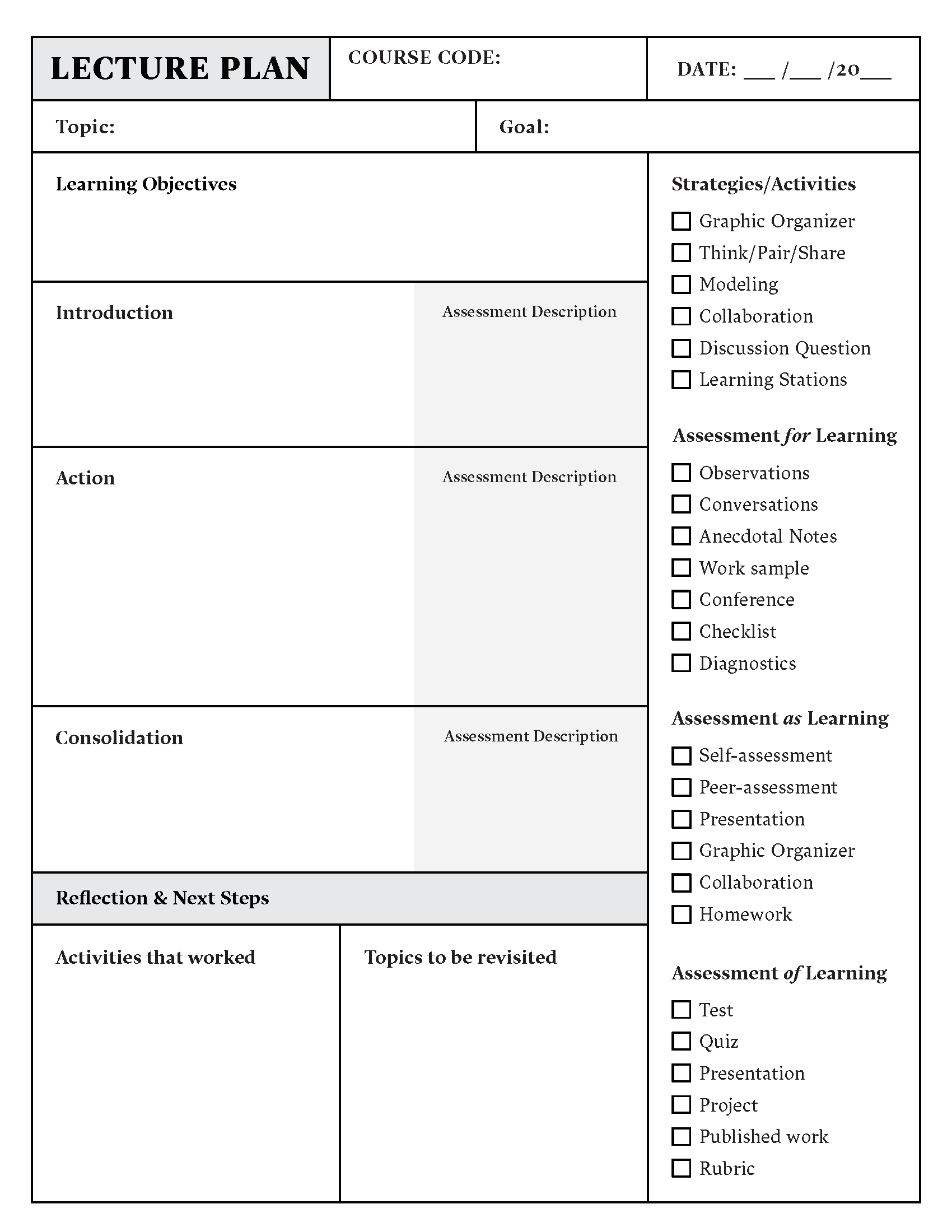 Template Lesson Plan – Colona.rsd7 In Madeline Hunter Lesson Plan Template Blank