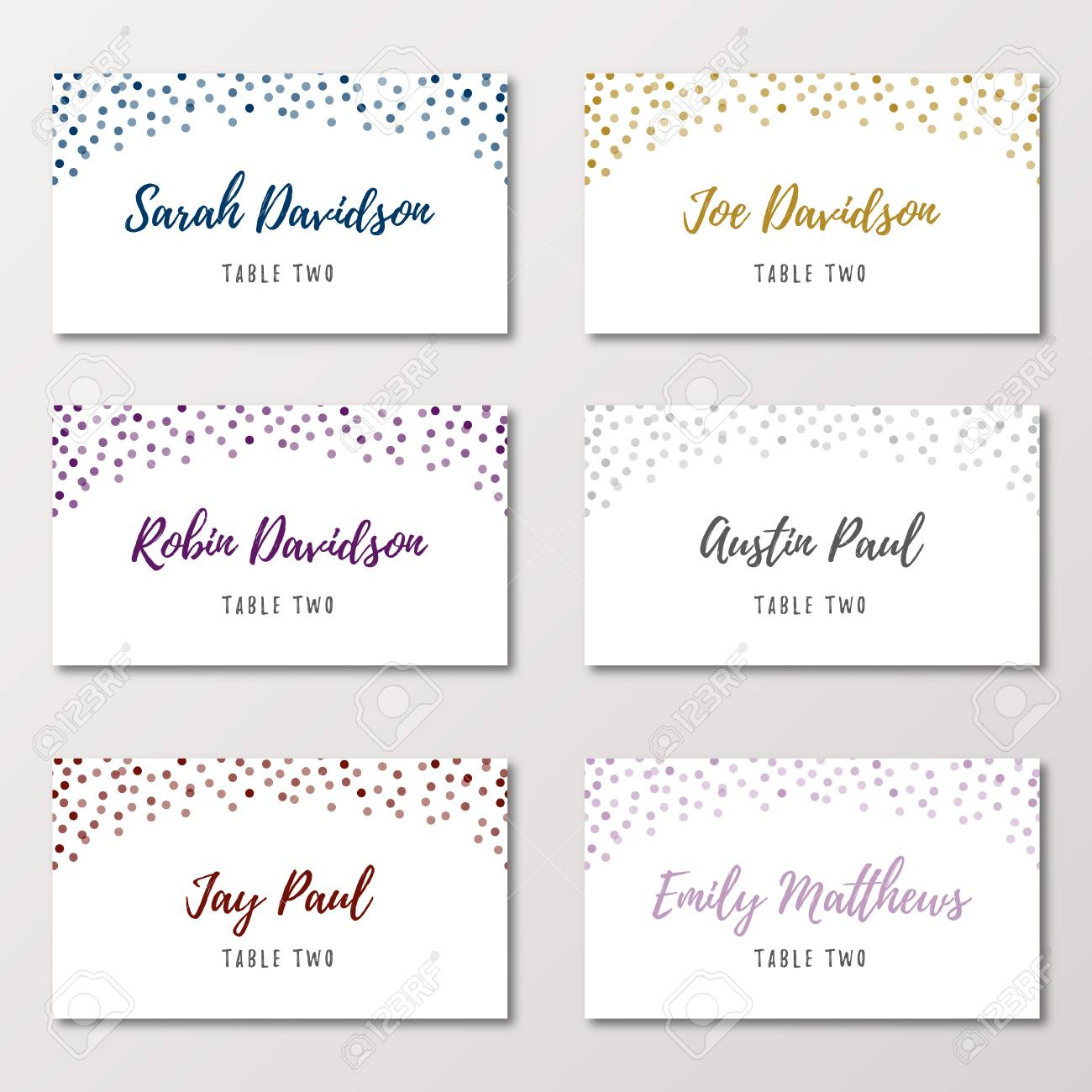 Template Place Cards - Colona.rsd7 Pertaining To Imprintable Place Cards Template