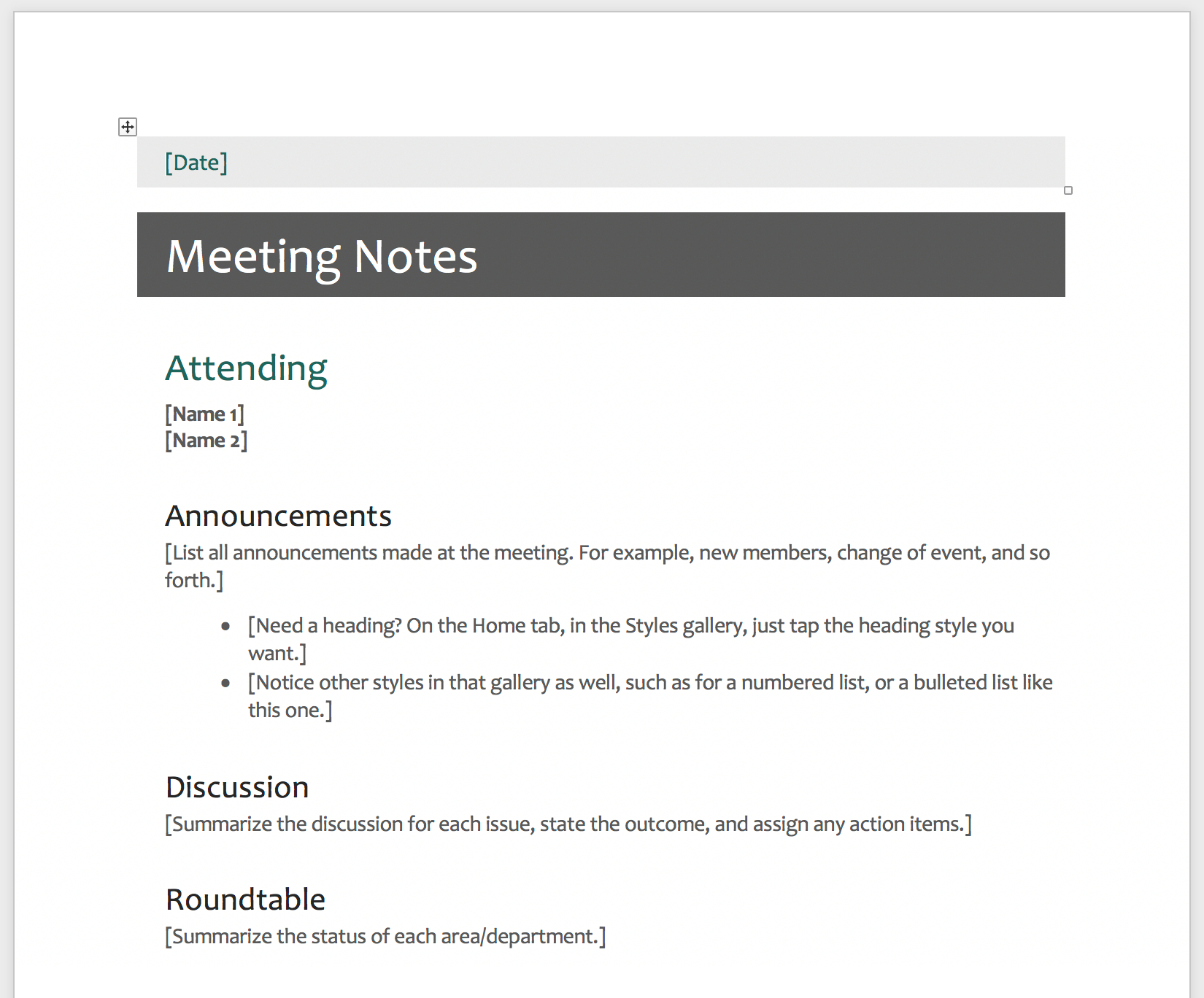The Dos And Don'ts Of Meeting Minute Templates | Knowtworthy Intended For Meeting Notes Template Word