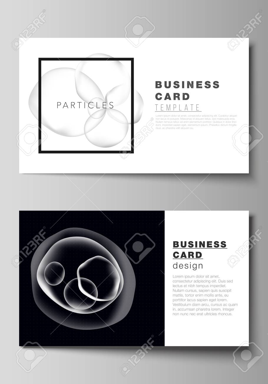The Minimalistic Editable Vector Layout Of Two Creative Business.. For Medical Business Cards Templates Free