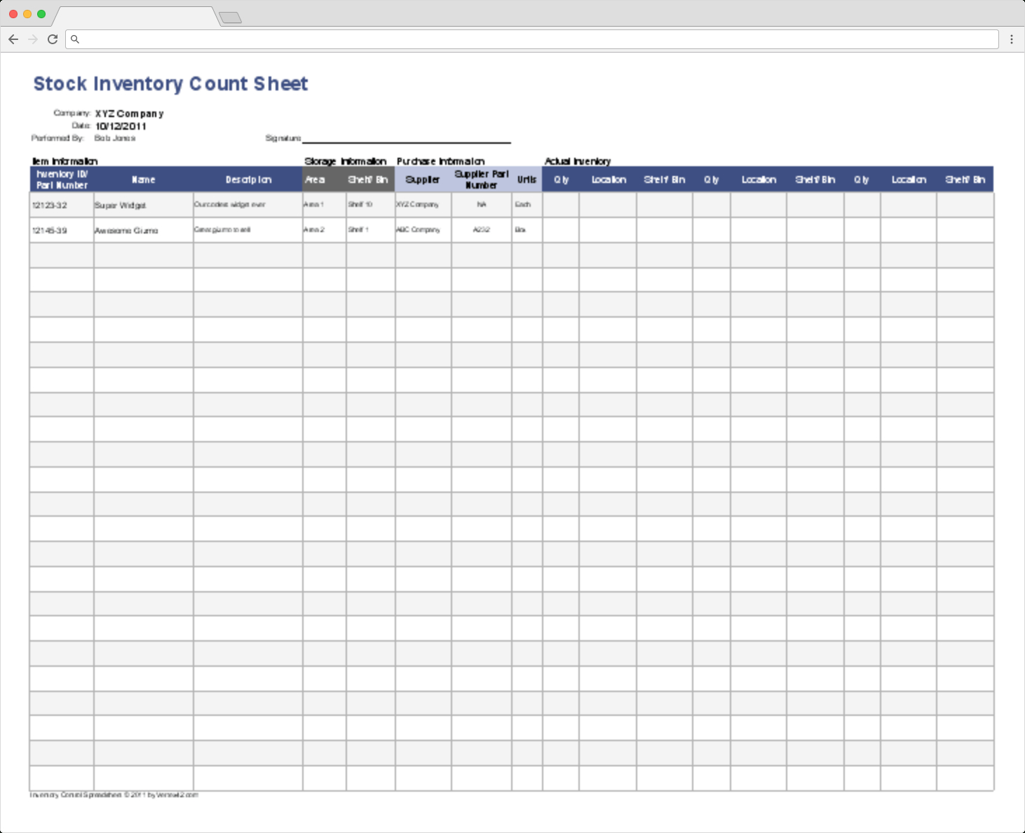 Top 10 Inventory Excel Tracking Templates – Sheetgo Blog Intended For Invoice Record Keeping Template