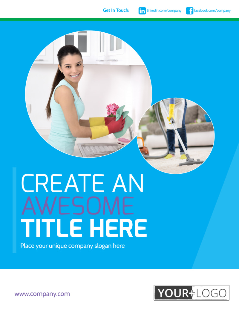Top House Cleaning Service Flyer Template In House Cleaning Flyer Template