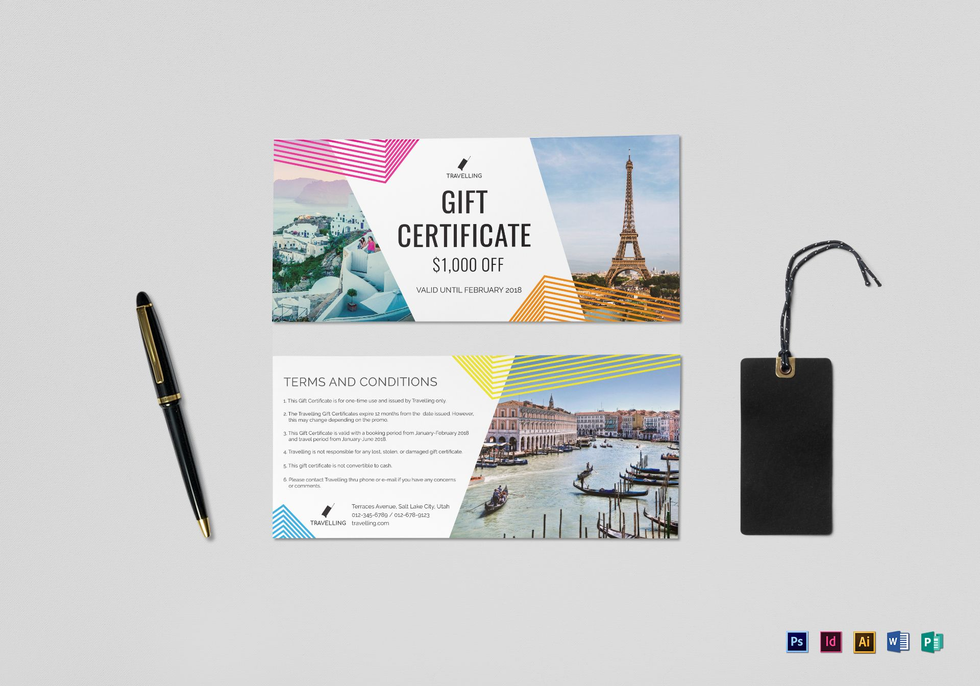 Travel Gift Certificate Template With Regard To Gift Certificate Template Indesign