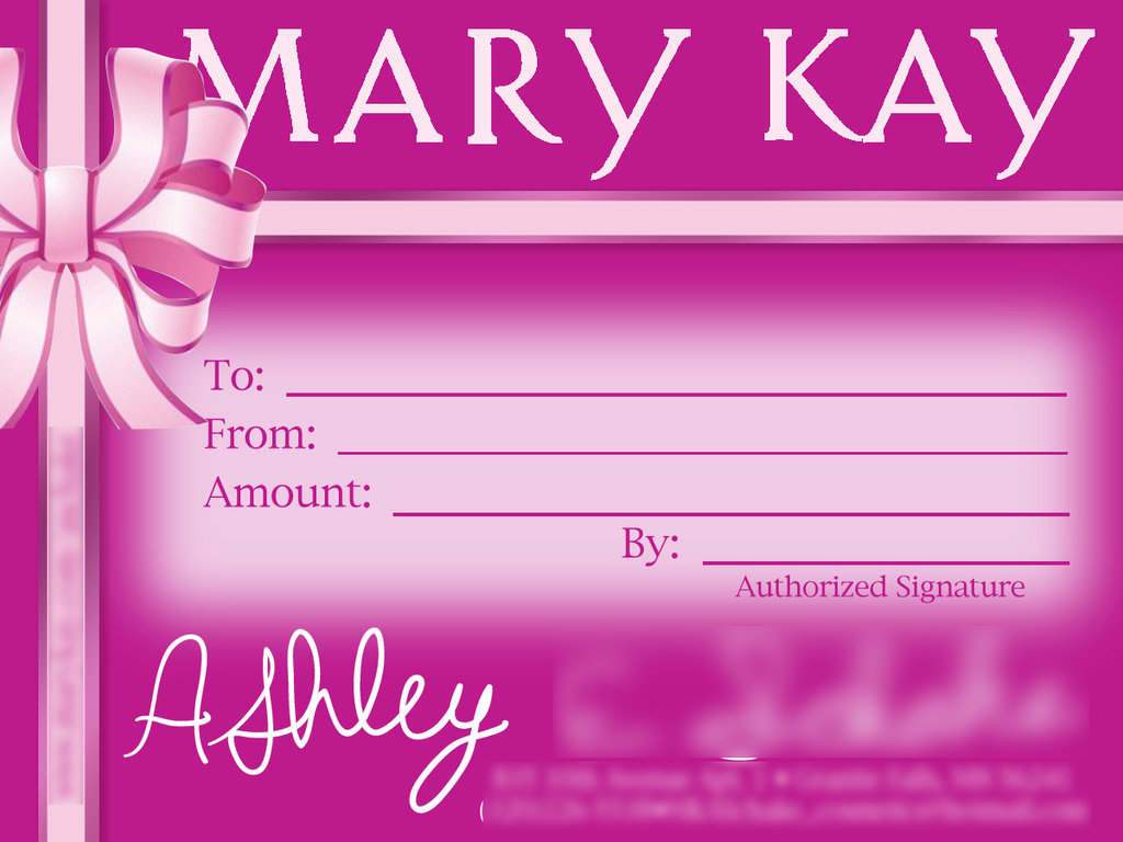 Uk | Mary Kay Gift Certificates Regarding Mary Kay Gift Certificate Template