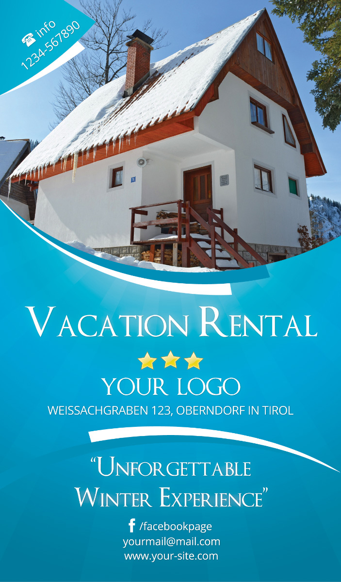 Vacation Rental Flyer – Rsplaneta – Graphic Design Throughout House Rental Flyer Template