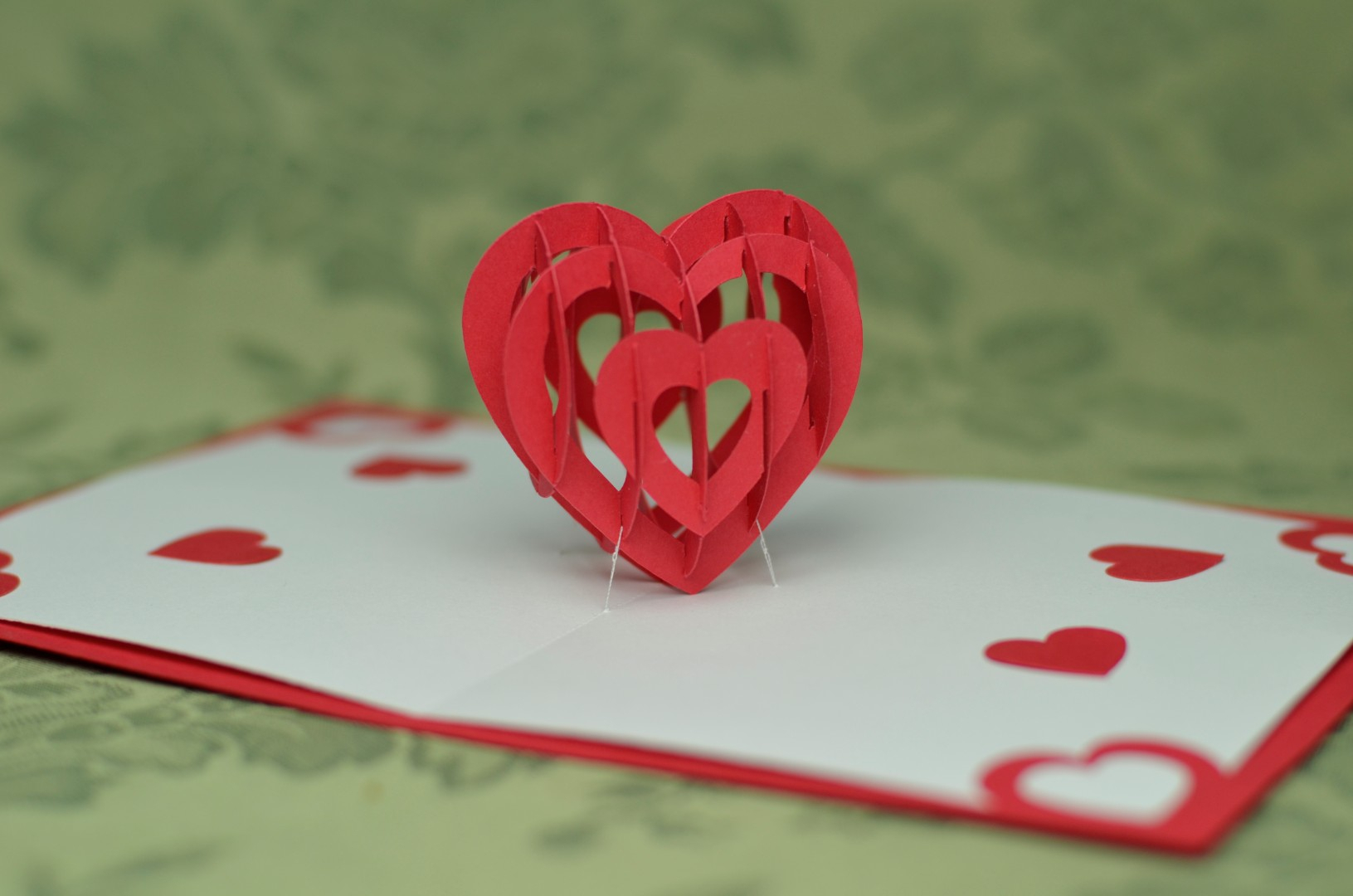 Valentine's Day Pop Up Card: 3D Heart Tutorial - Creative In Heart Pop Up Card Template Free