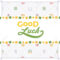 Vector Decorating Design Made Of Lucky Charms, And The Words.. Regarding Good Luck Card Template