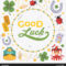 Vector Decorating Vector & Photo (Free Trial) | Bigstock For Good Luck Card Template