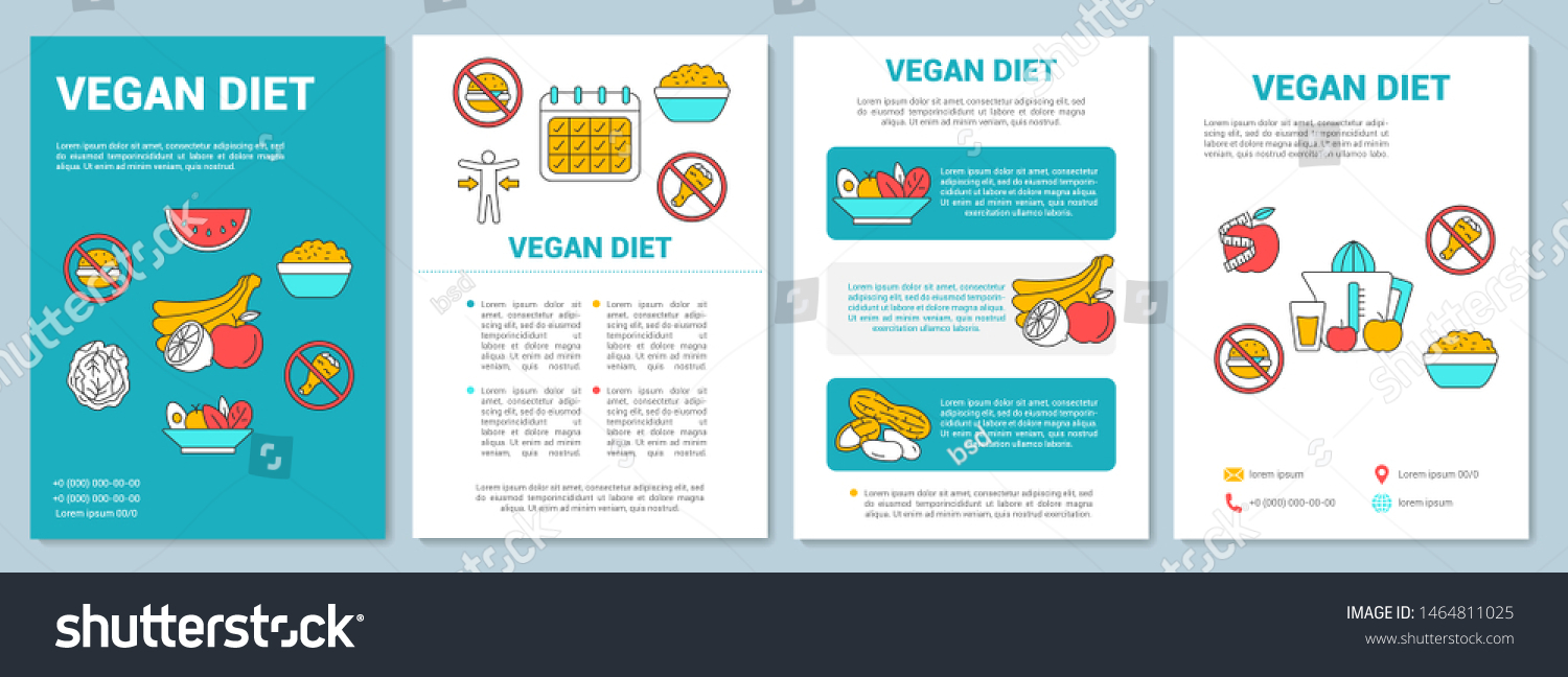 Vegetarian Diet Brochure Template Layout Organic Stock For Nutrition Brochure Template