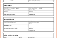Vehicle Accident Report Form Template – Business Form Letter for Motor Vehicle Accident Report Form Template