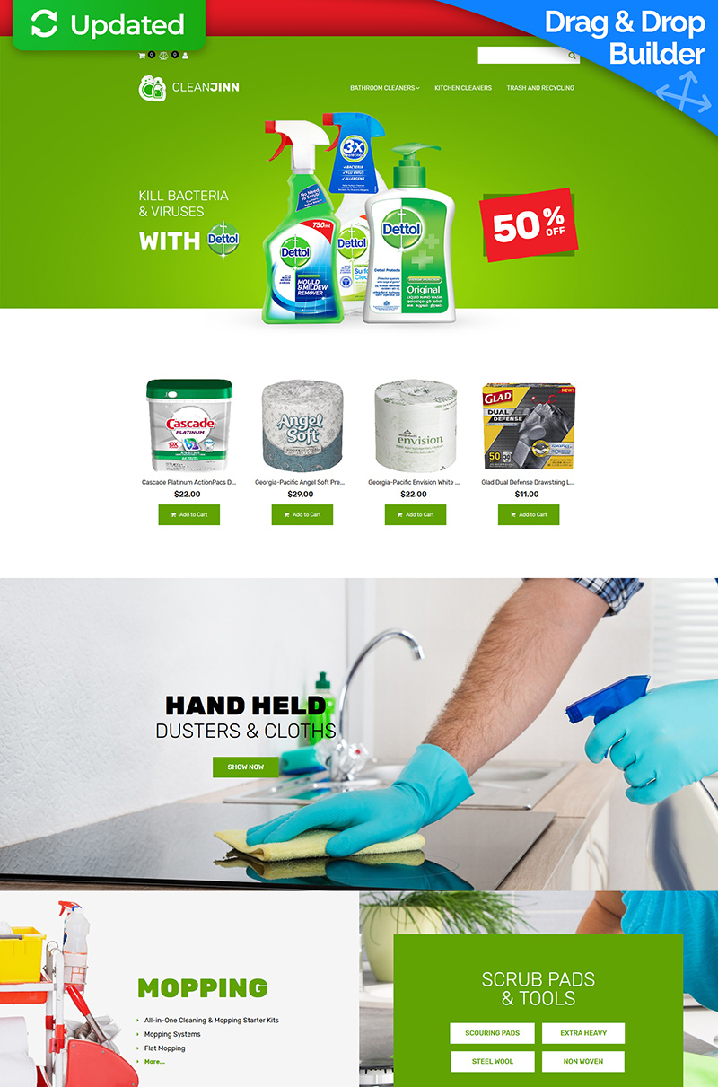 Website Design #74597 Cleaning Supplies Janitorial Custom For Janitorial Flyer Templates