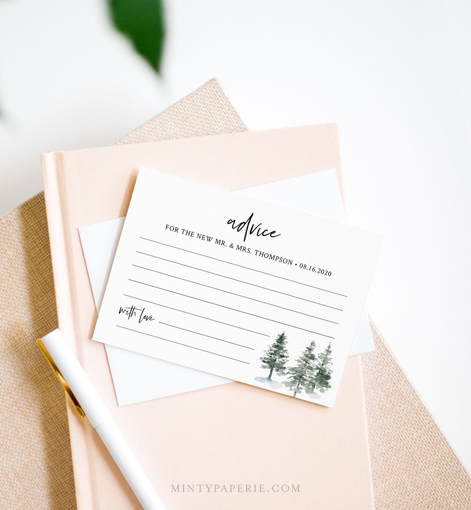Wedding Advice Card Template, Printable Bridal Shower For Marriage Advice Cards Templates
