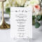 Wedding Menu Template, 5X7, 4X9 And Full Page Menu Regarding Menu Template For Pages