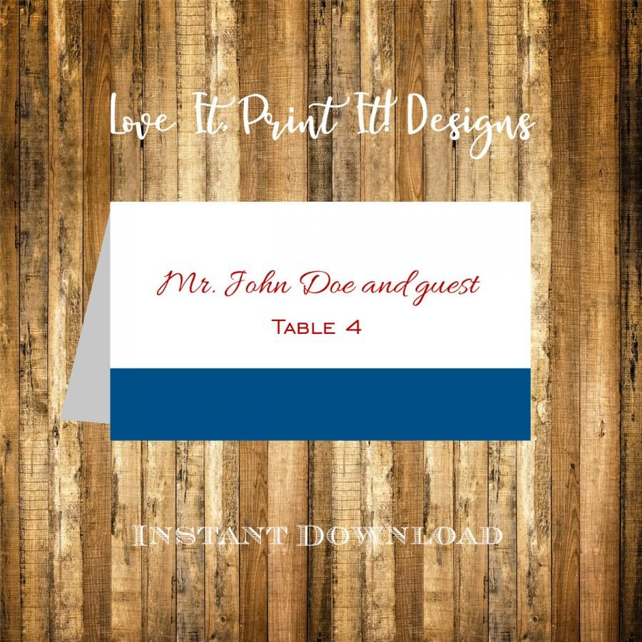 Wedding Place Card Diy Template Instant Download Classic Pertaining To Microsoft Word Place Card Template