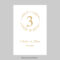 Wedding Table Number Card Template – 4X6 Flat – Monogram Wreath (Gold) –  Instant Download – Editable Ms Word File Pertaining To Ms Word Place Card Template
