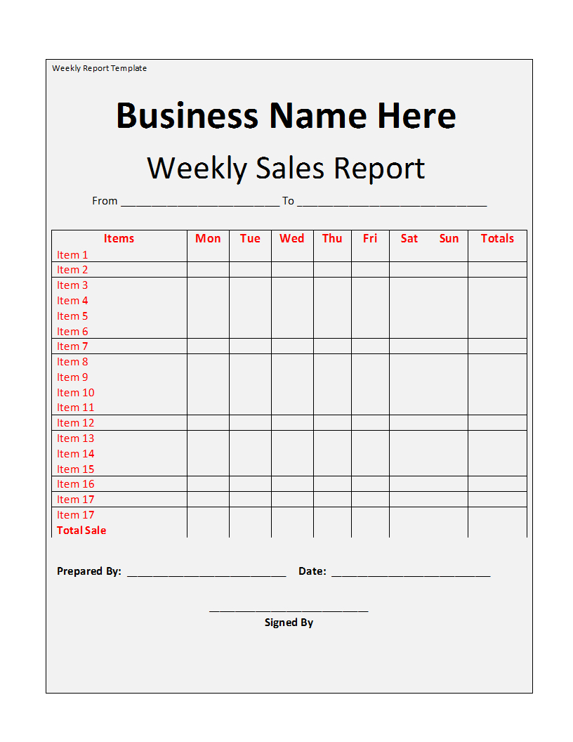 Weekly Report Template With Regard To Marketing Weekly Report Template