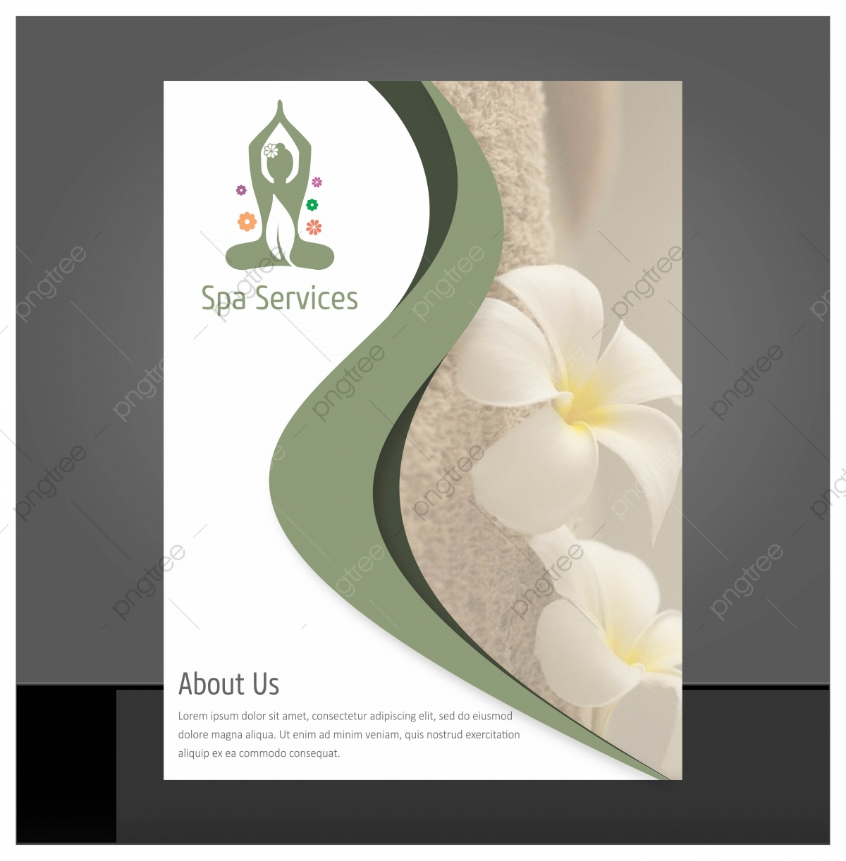 Wellness Brochure Template For Relaxation Healthcare Medical Within Healthcare Brochure Templates Free Download