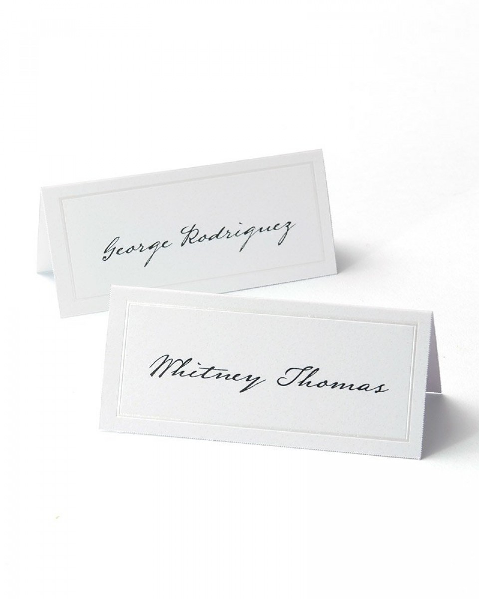 White Pearl Border Printable Place Cards Intended For Gartner Studios Place Cards Template