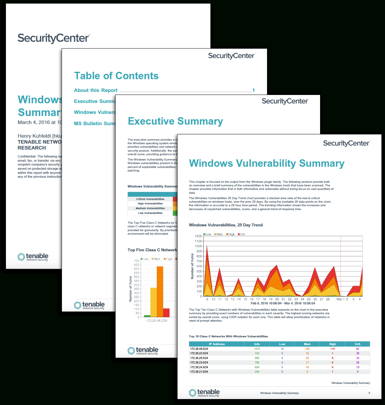 Windows Vulnerability Summary Report – Sc Report Template Pertaining To Nessus Report Templates