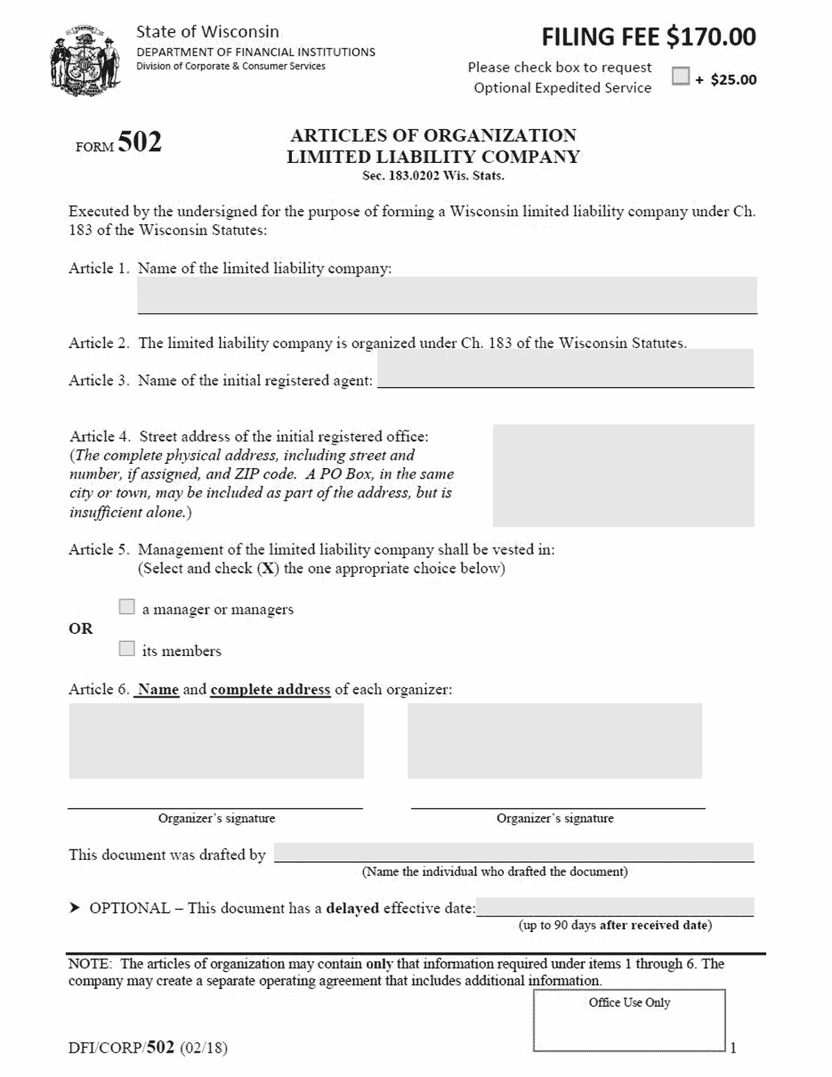 Wisconsin Llc - How To Form An Llc In Wisconsin Inside Llc Annual Report Template