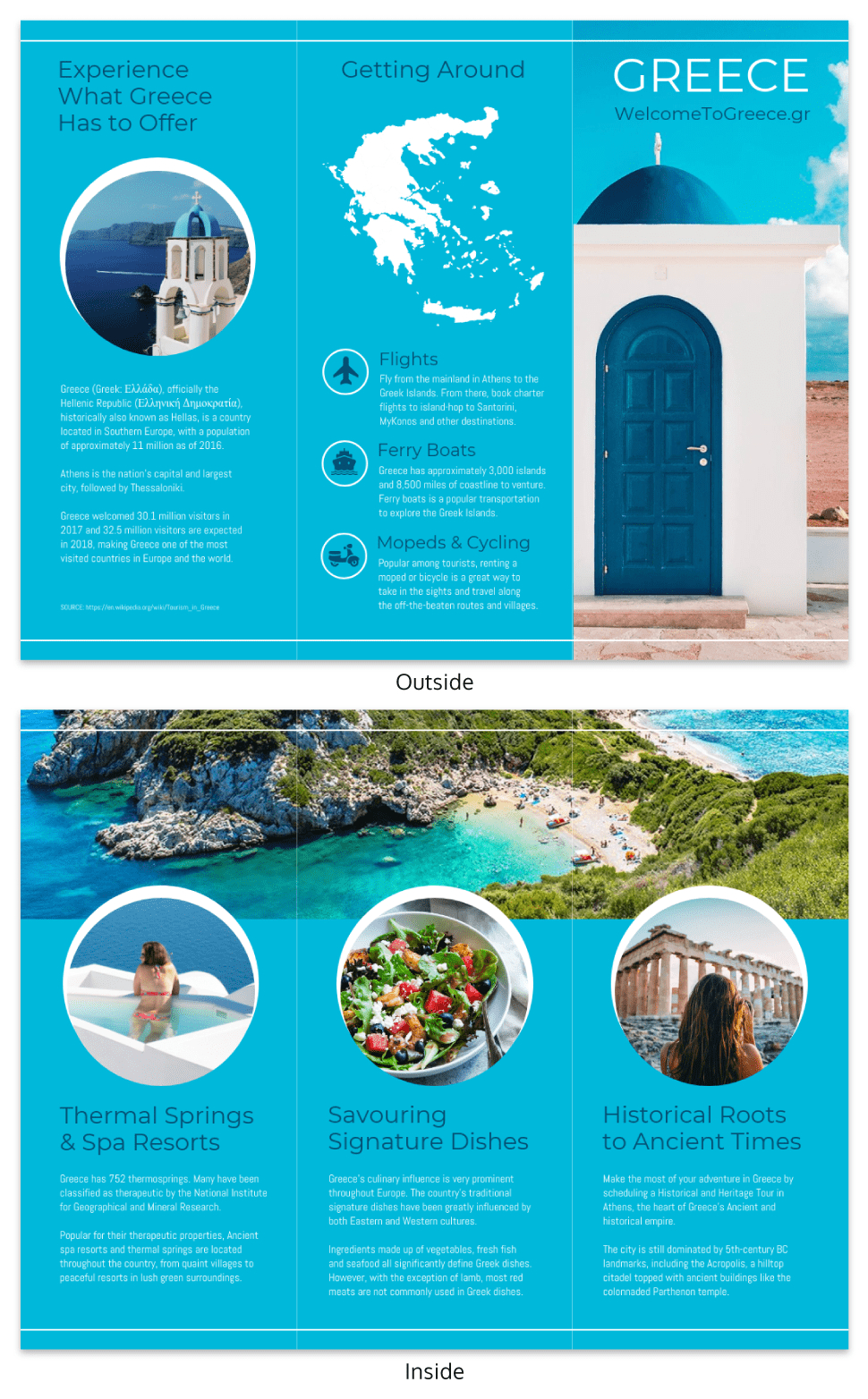 World Travel Tri Fold Brochure Pertaining To Island Brochure Template