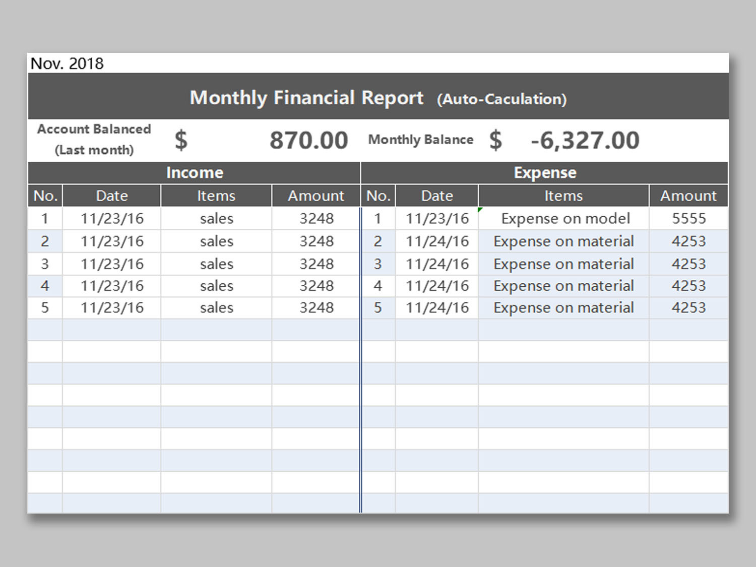 Wps Template – Free Download Writer, Presentation For Monthly Financial Report Template
